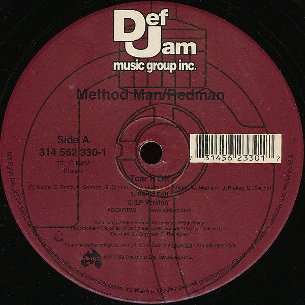 Method Man/Redman* : Tear It Off (12")