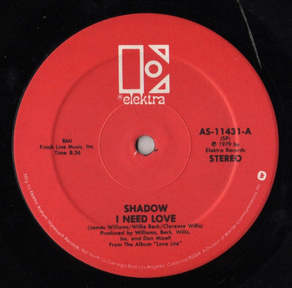 Shadow (21) : I Need Love (12")