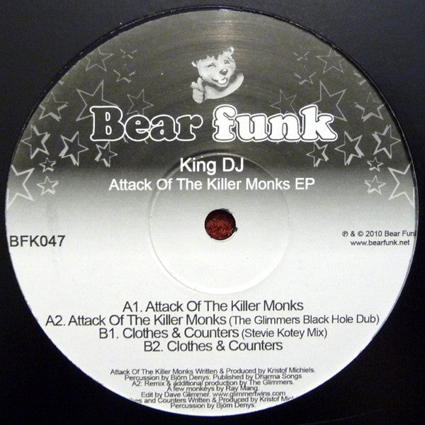 King DJ : Attack Of The Killer Monks EP (12", EP)