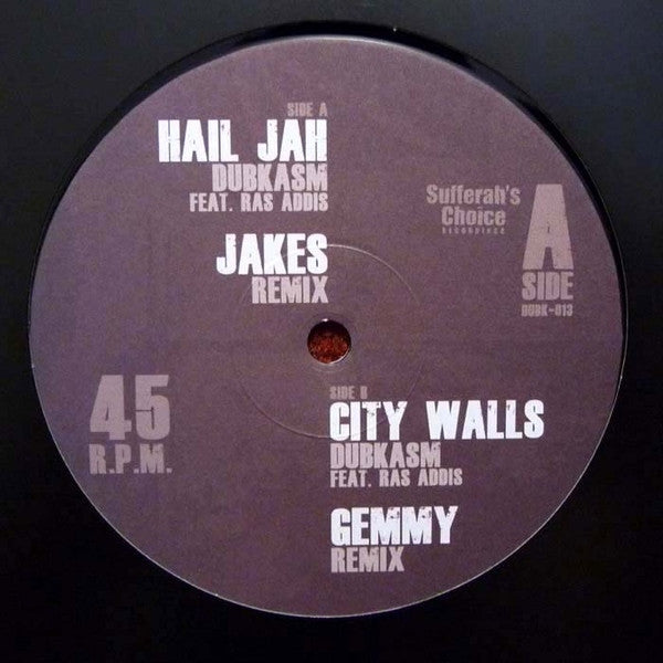 Dubkasm Feat. Ras Addis : Transform I - Remixed Part 1 (12")