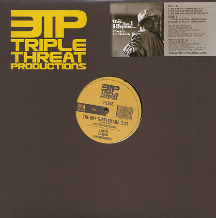 J-Live : The Way That I Rhyme/ Poetry In Motion (12")
