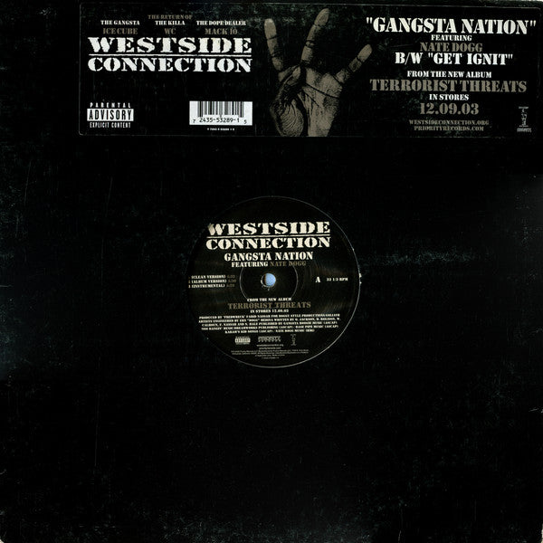 Westside Connection : Gangsta Nation (12")