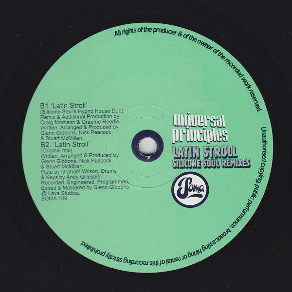 Universal Principles : Latin Stroll (Silicone Soul Remixes) (12")