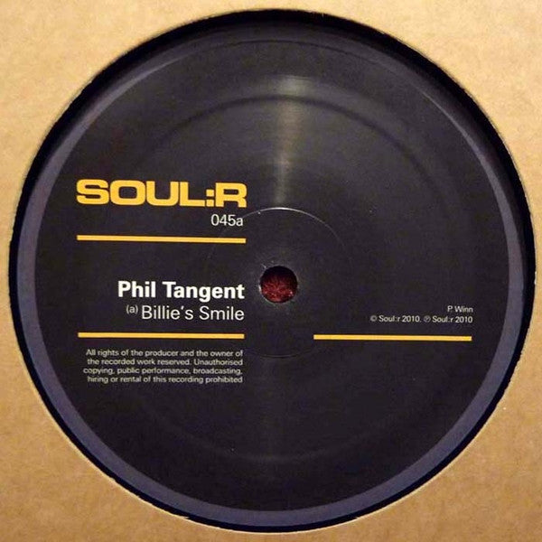 Phil Tangent : Billie's Smile / Lunar (12")