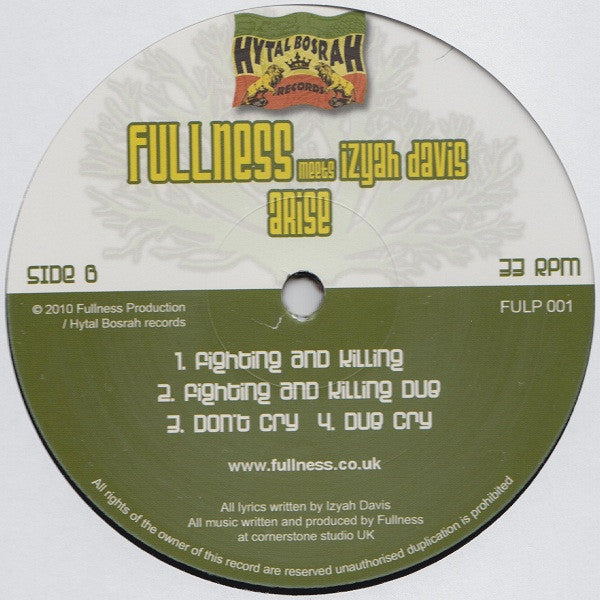 Fullness Meets Izyah Davis : Arise (LP, Album)