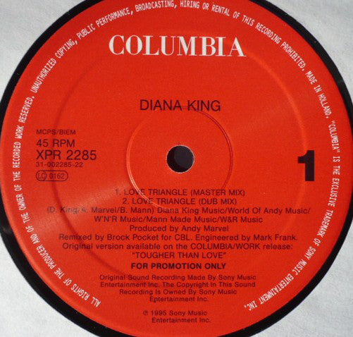 Diana King : Love Triangle (12", Promo)