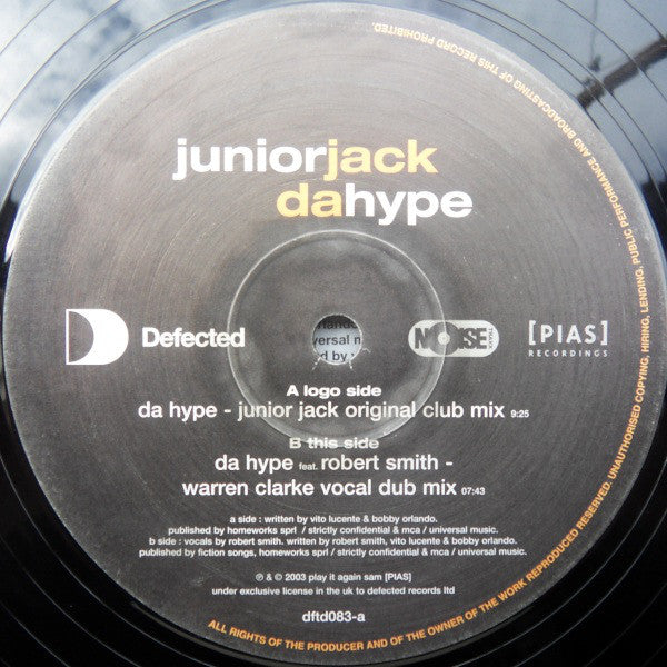 Junior Jack : Da Hype (12")