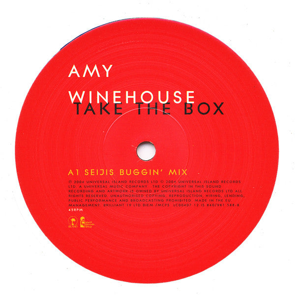 Amy Winehouse : Take The Box (12", Single)