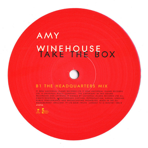 Amy Winehouse : Take The Box (12", Single)