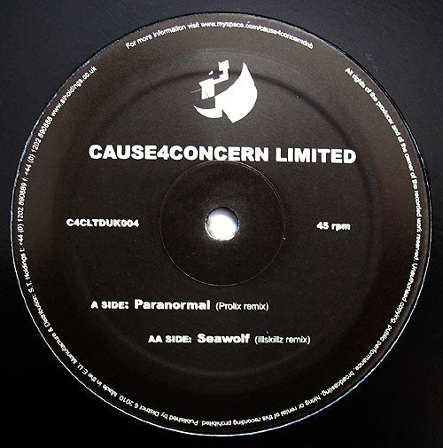 Cause 4 Concern : Paranormal (Prolix Remix) / Seawolf (Illskillz Remix) (12")