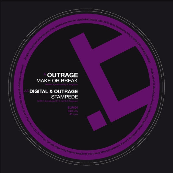 Outrage (4) / Digital & Outrage (4) : Make Or Break / Stampede (12")