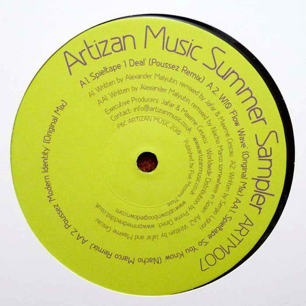 Various : Artizan Music Summer Sampler (12", Smplr)