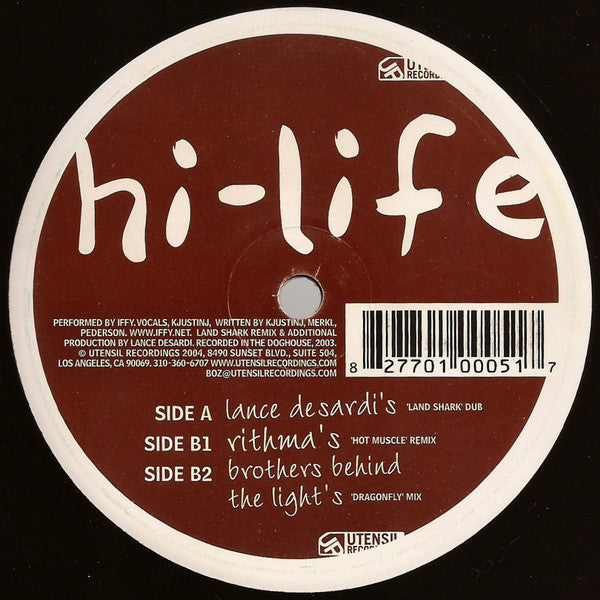 Iffy : Hi-Life (12")