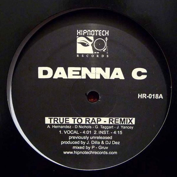 Da' Enna C. / Natives From Da UndaGround : True To Rap (12", EP, Ltd, RE)