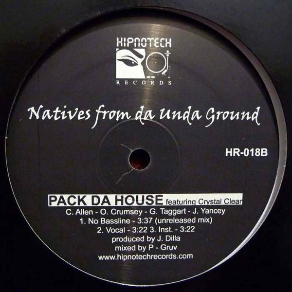 Da' Enna C. / Natives From Da UndaGround : True To Rap (12", EP, Ltd, RE)