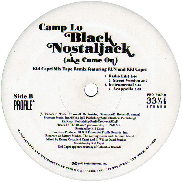 Camp Lo : Black Nostaljack (Aka Come On) (12")