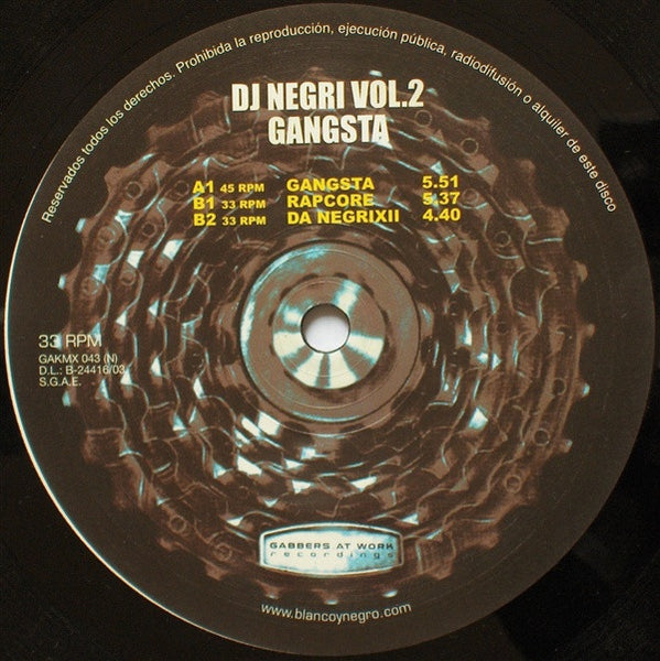 DJ Negri : Gangsta (12")