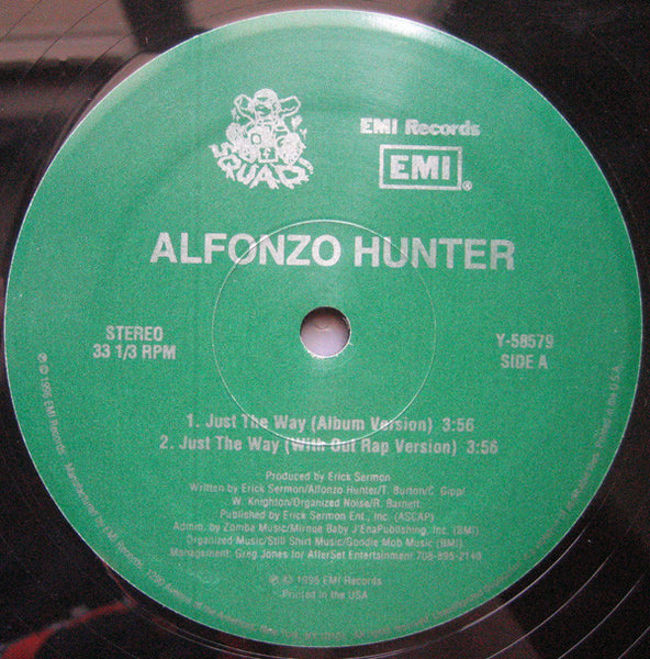 Alfonzo Hunter : Just The Way (12")