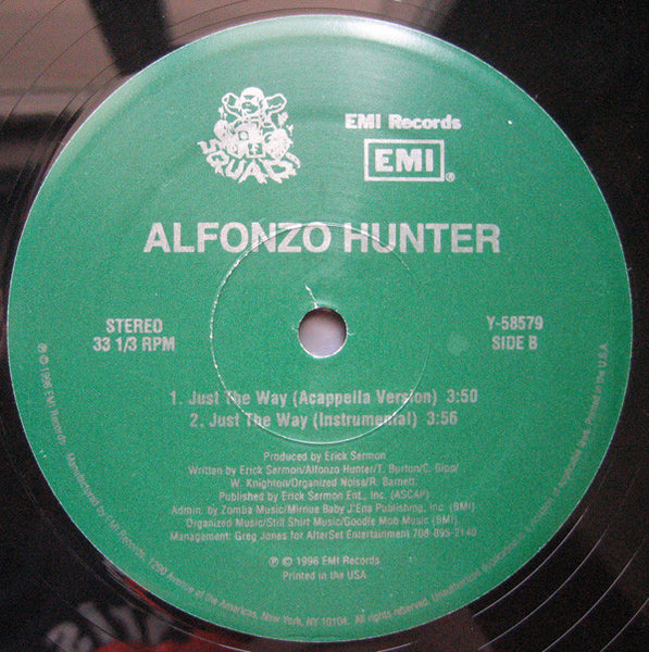 Alfonzo Hunter : Just The Way (12")