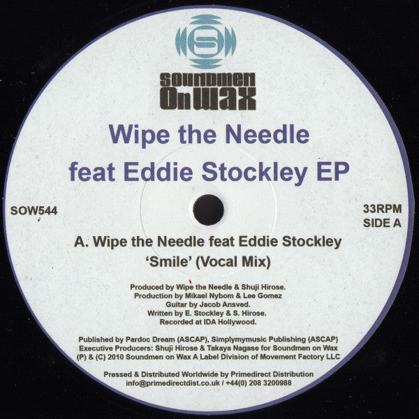 Wipe The Needle Feat Eddie Stockley : EP (12", EP)