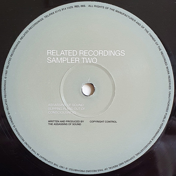 Assassins Of Sound / Ace Face : Related Recordings Sampler Two (10", Smplr)