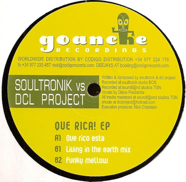 Soultronik vs. DCL Project : Que Rica! EP (12", EP)