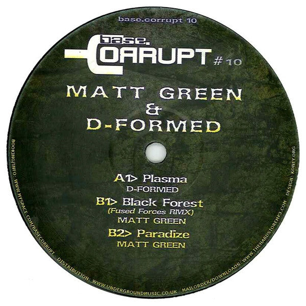 Matt Green & D-Formed : Base.Corrupt #10 (12")