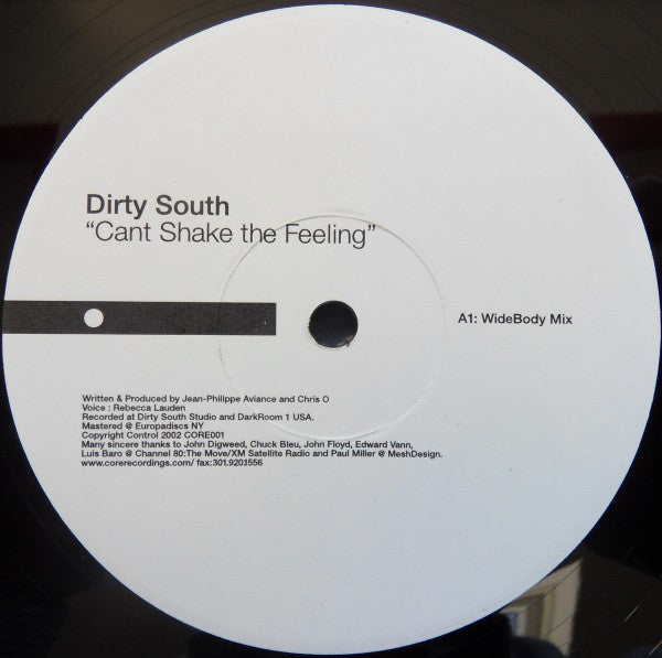 Dirty South (4) : Cant Shake The Feeling (12")
