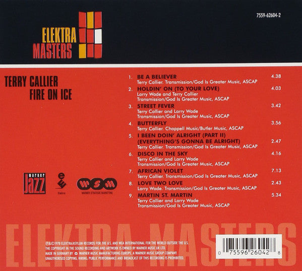 Terry Callier : Fire On Ice (CD, Album, RE)