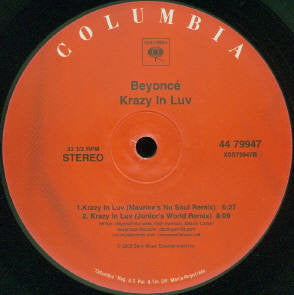 Beyoncé : Krazy In Luv (12", Single)