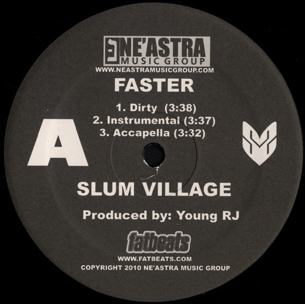 Slum Village : Faster / Lock It Down (12")