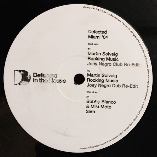 Various : Defected Miami '04 (Special Promo Sampler Part 1) (2x12", Promo, Smplr)