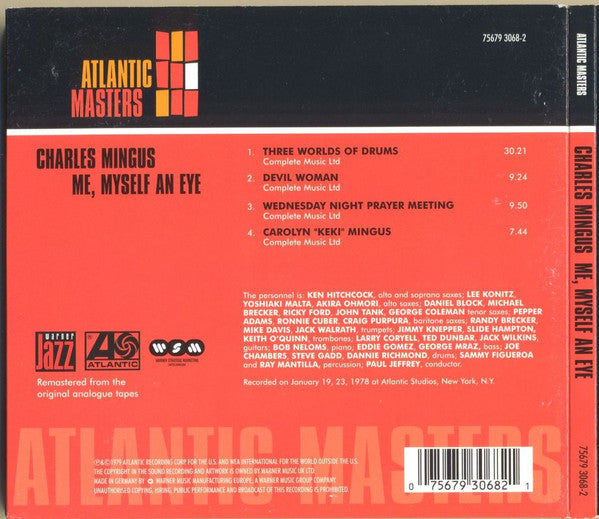 Charles Mingus : Me Myself An Eye (CD, Album, RE, RM, Dig)