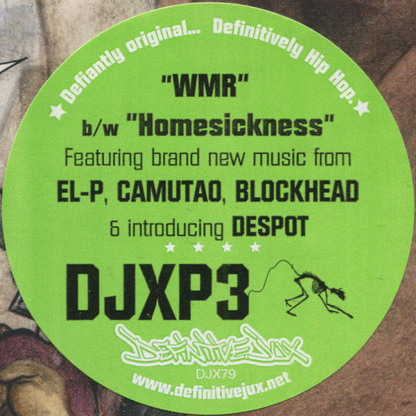 Camu Tao & EL-P / Despot : WMR (Weathermen Radio) / Homesickness / Life With Snarky Parker (12")