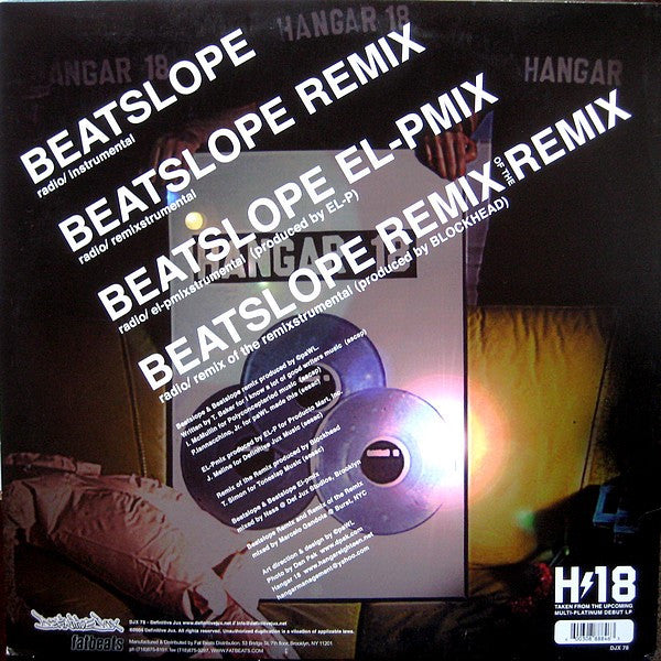 Hangar 18 (3) : Beatslope: The Remix Of The Remix Single (12")