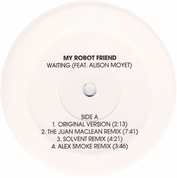 My Robot Friend feat Alison Moyet : Waiting (12", Whi)