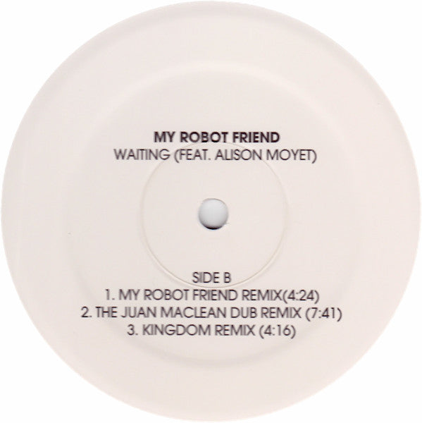 My Robot Friend feat Alison Moyet : Waiting (12", Whi)