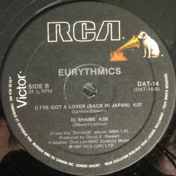 Eurythmics : Shame (12")