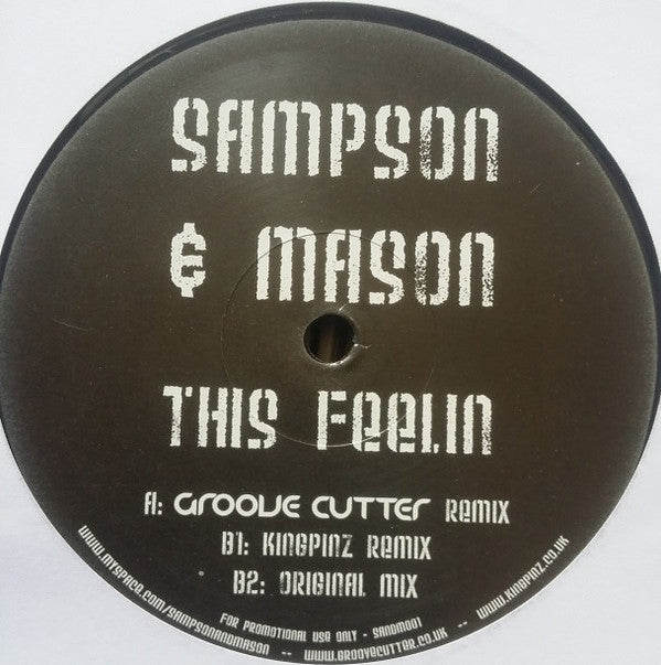 Sampson & Mason : This Feeling (12", Promo, Unofficial, W/Lbl)