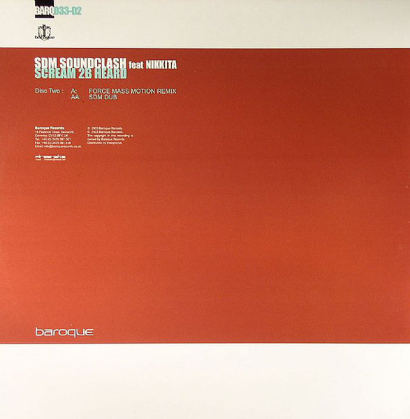 SDM Soundclash Feat Nikkita* : Scream 2B Heard (12", Dis)