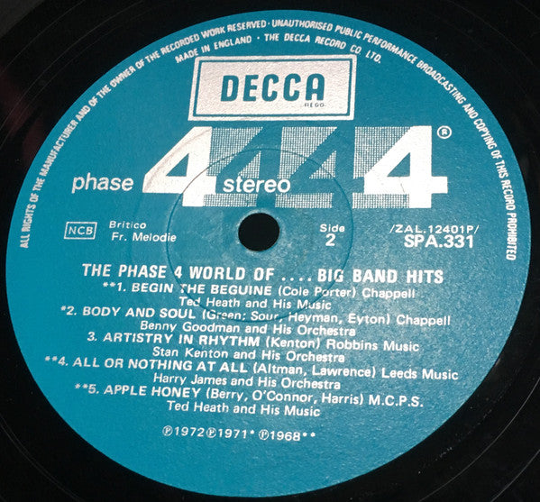 Various : The Phase 4  World Of Big Band Hits (LP, Comp)