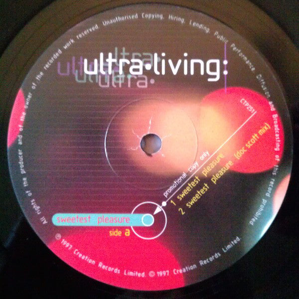 Ultra Living : Sweetest Pleasure (12", Promo)