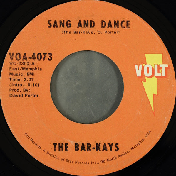 Bar-Kays : Son Of Shaft / Sang And Dance (7", Single, Ame)