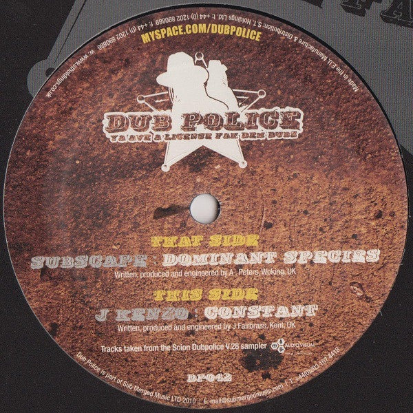 Sub Scape / J:Kenzo : Dominant Species / Constant (12")