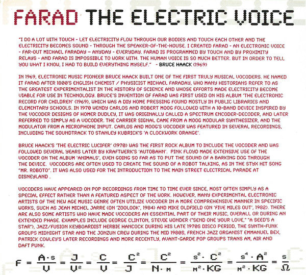 Bruce Haack : Farad: The Electric Voice (CD, Comp)