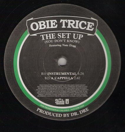 Obie Trice : The Set Up (You Don't Know) (12", Promo)