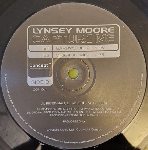 Lynsey Moore : Capture Me (12", Promo)