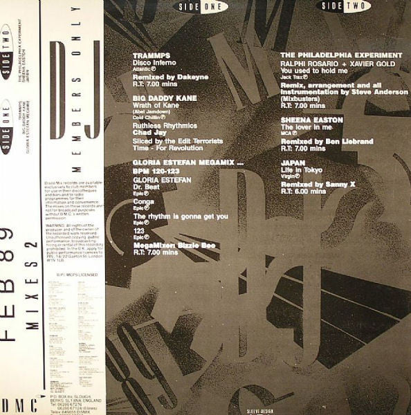 Various : February 89 - Mixes 2 (12", P/Mixed)