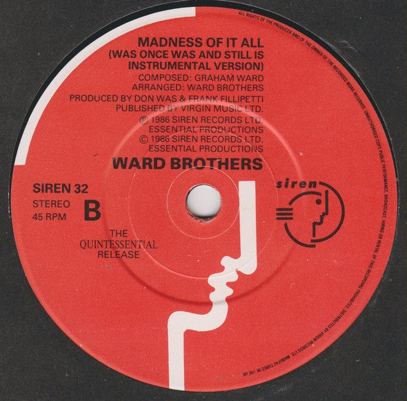 The Ward Brothers : Why Do You Run? (7", Single)