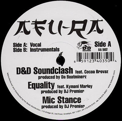 Afu-Ra : D & D Soundclash (12", Single, RE)